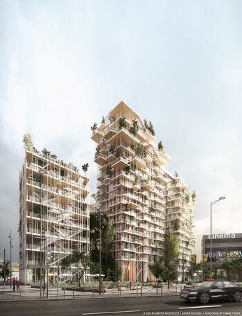 Copyright: Sou Fujimoto Architects + Laisné roussel, rendering door Tàmas Fisher