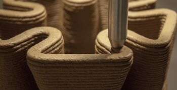 Pylos 3D-printer gebruikt aarde als bouwmateriaal