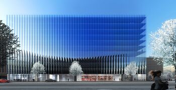 REX ontwerpt ultra transparant kantoorgebouw
