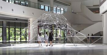 Professors 3D-printen een 14 meter lang paviljoen