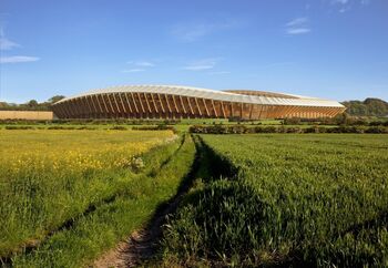 Zaha Hadid Architects ontwerpt eerste houten stadion ter wereld