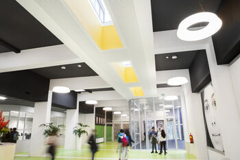 Dak Mundus College Amsterdam nu voorzien van lichtkoepels