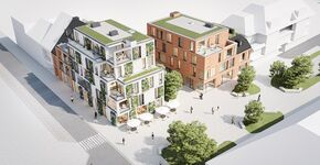 Een visual van appartementencomplex Residentie ECho in het Belgische Oostkamp. © Christiaens Projects