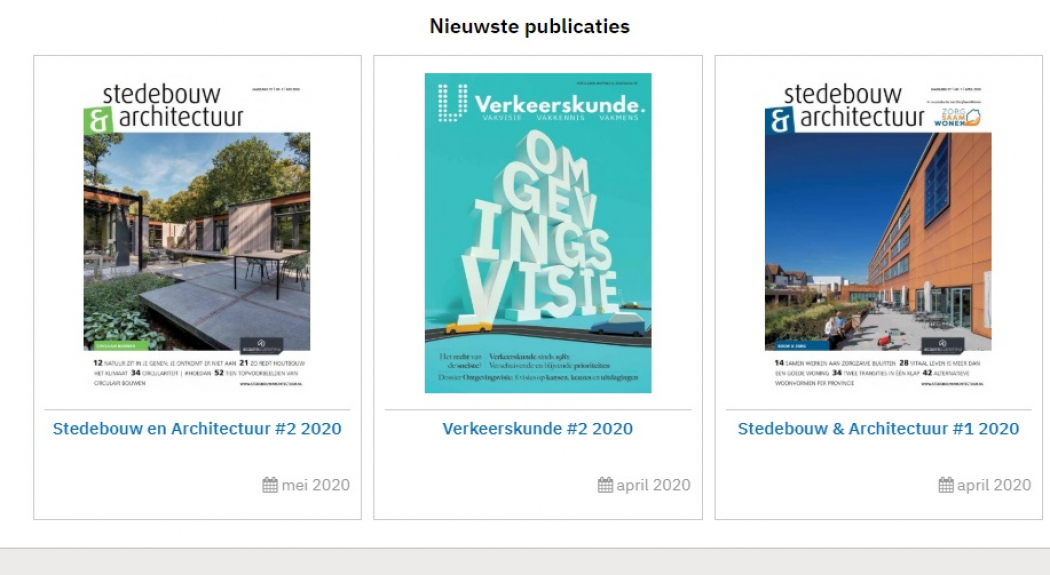 Stedebouw & Architectuur vanaf nu gratis te downloaden