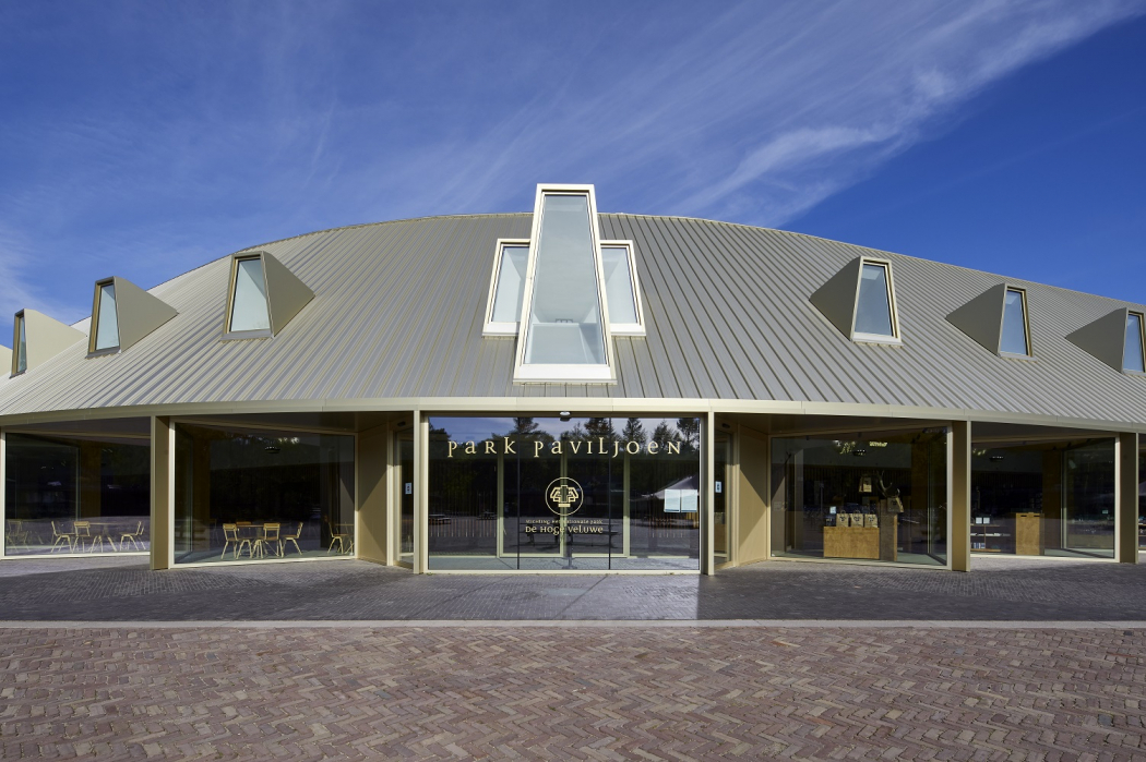 Park Paviljoen haakt aan op kleurenpalet van natuur