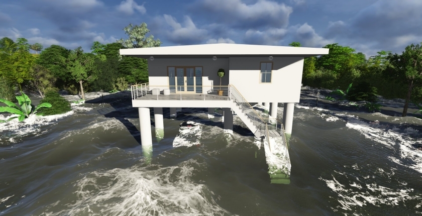 Drijvende huizen beschermen tegen overstromingen