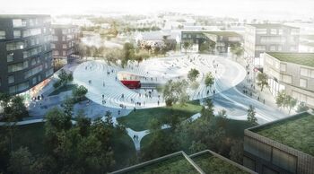 11. Urban Design of the Year. Henning Larsen Architects and Tredje Natur - Project: Vinge Train Station