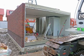 Eerste verdiepingsvloer ingehesen