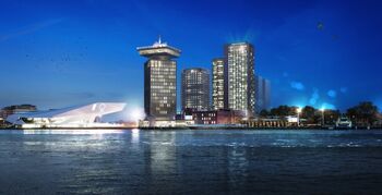 Nieuwe skyline aan Amsterdamse IJ krijgt vorm