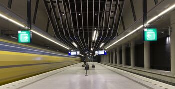 Akoestisch plafond voor ondergronds station Delft