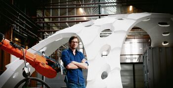 Architect bouwt met behulp van robots