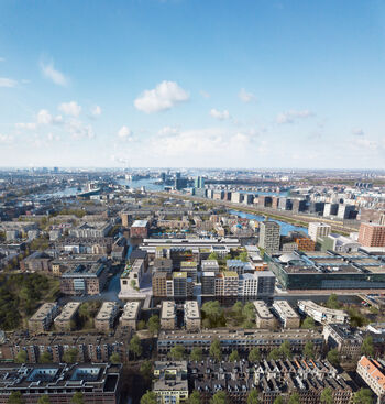 Stadswerf in Amsterdam wordt contrastrijke pandenstad