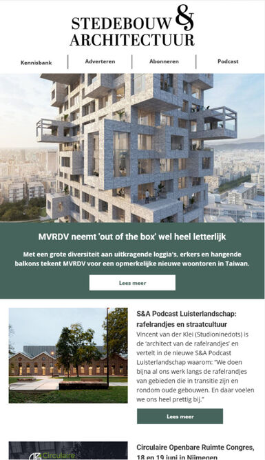 Nieuwsbrief Stedebouw & Architectuur