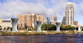 Duurzame windturbines als kunstobject in de stad