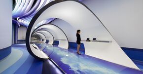 Futuristisch ontwerp geïnspireerd op het internet