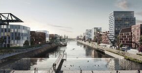 COBE ontwerpt openbaar zwembad voor havendistrict Keulen