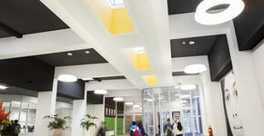 Dak Mundus College Amsterdam nu voorzien van lichtkoepels