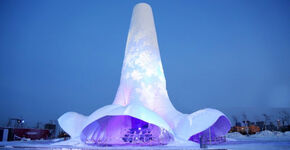 Eindhovense studenten bouwen ijstoren in Harbin