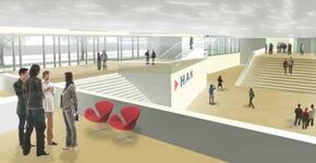 Zonnepanelen in atrium voor Nederlands duurzaamste onderwijsgebouw