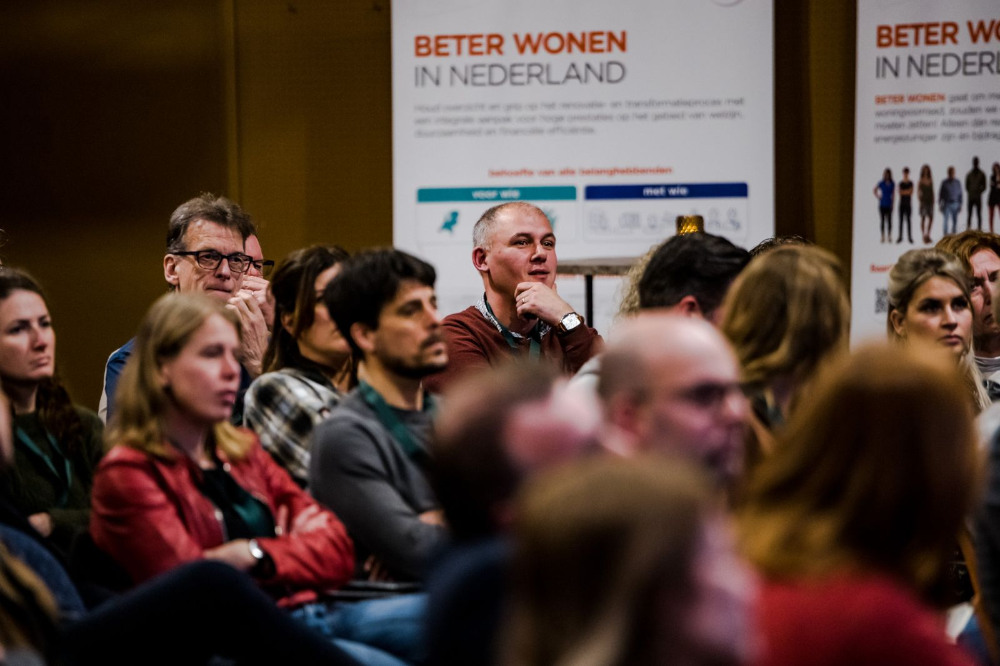 Publiek tijdens event Saint-Gobain