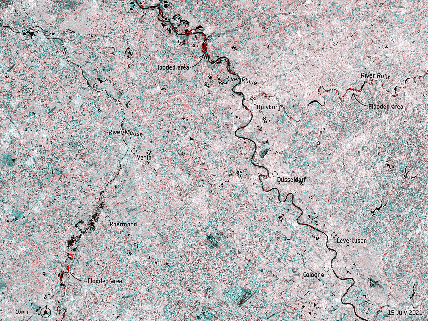 Overstromingen kaart