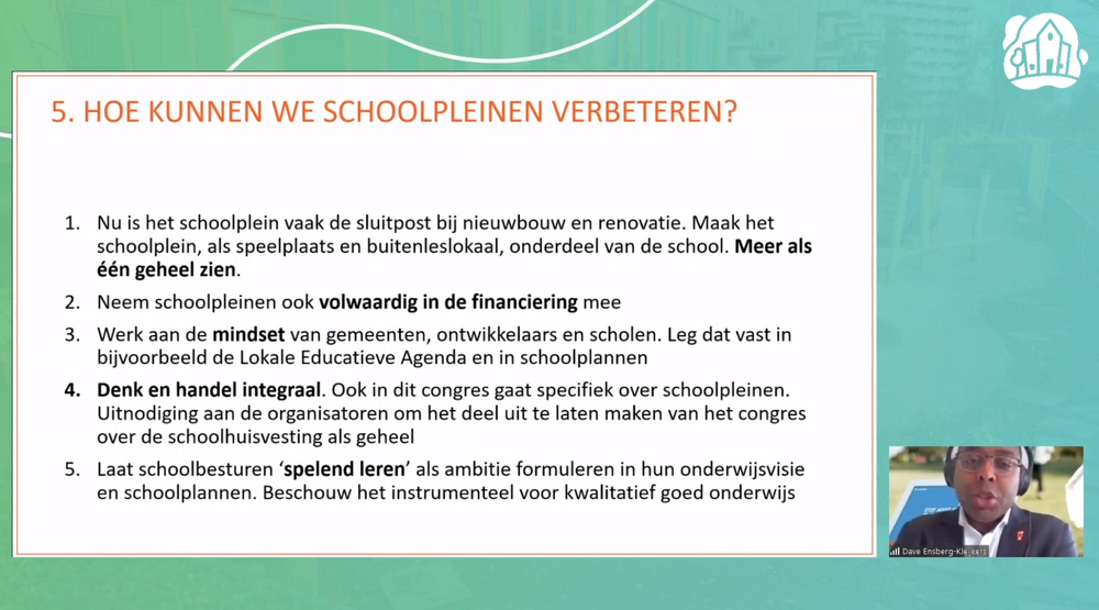 Schoolpleinen verbeteren